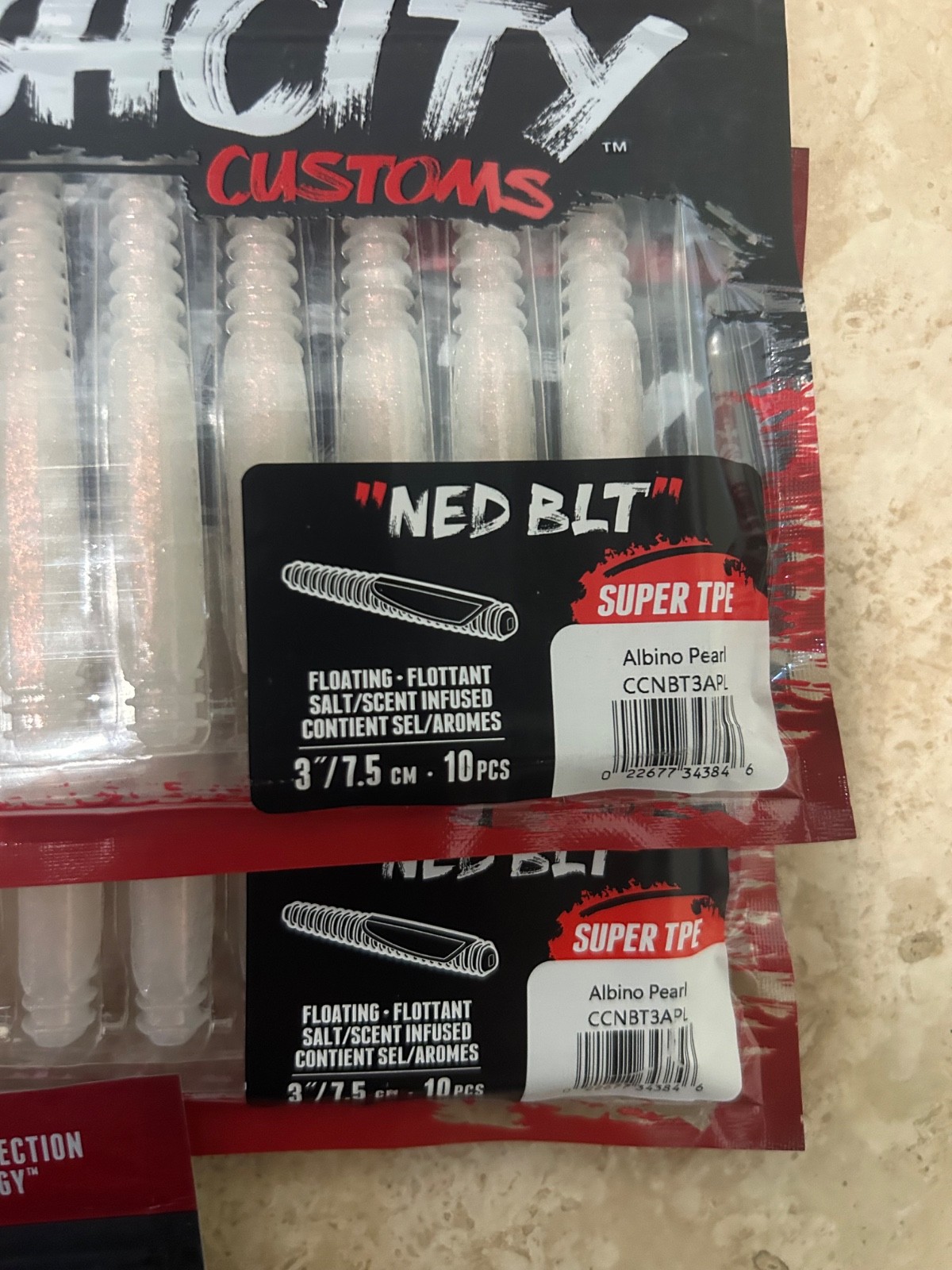 LOT OF 10 Packs Of Rapala Crush City Customs 3” NED BLT BAMA CRAW GREEN PUMPKIN