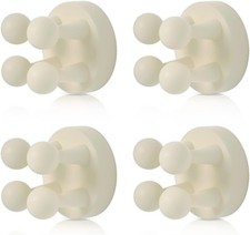 4 pcs Silicone Toothbrush Holder Multi-Function Hook Waterproof self Adhesive