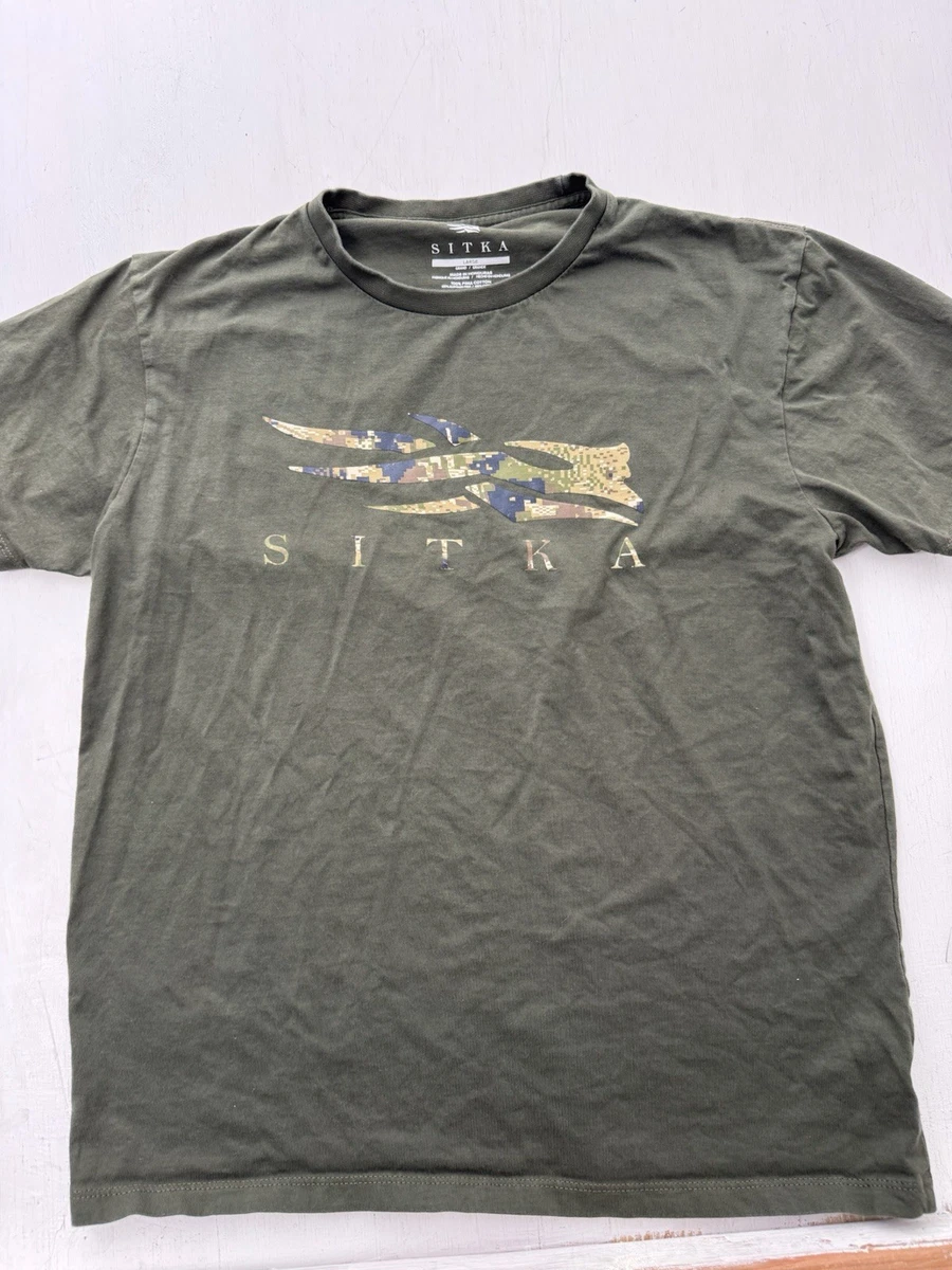 SITKA Gear T-shirt léger à manches courtes en coton Pima pour homme, Silex bleu