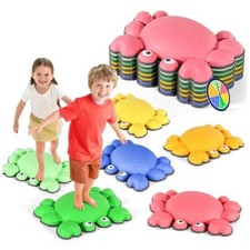 Stepping Stones for Kids, Non-Slip Balance Stepping Stones 6pcs Crab Classic