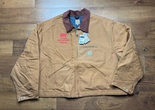NWT Carhartt Detroit Blanket Lined Jacket J001 BRN USA Workwear Full Zip Men 5XL