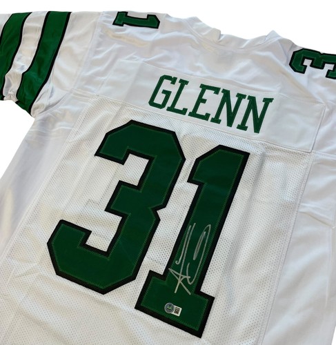 AARON GLENN Signed NEW YORK JETS Jersey BECKETT WITNESS COA XL - 第 2/4 張圖片
