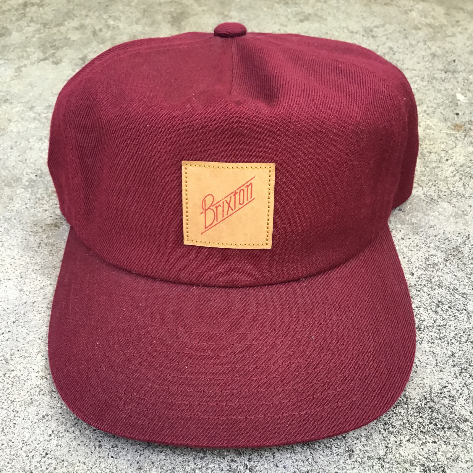 Brixton Hat Cap Snapback Patch Logo Burgundy Red - image 8