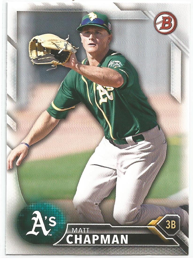 Matt Chapman Oakland Athletics 2016 Bowman Draft
