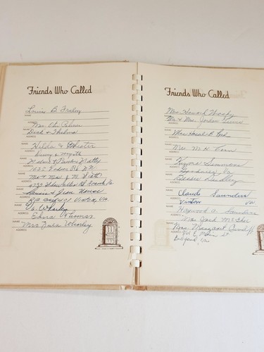Vintage 1964 Funeral Record Book Bedford Virginia Cherished Memories Book - Bild 12 von 13