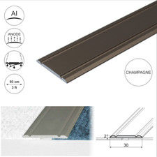 FLAT SELF ADHESIVE ALUMINIUM DOOR FLOOR EDGING BAR-TRIM-THRESHOLD-30mm A02