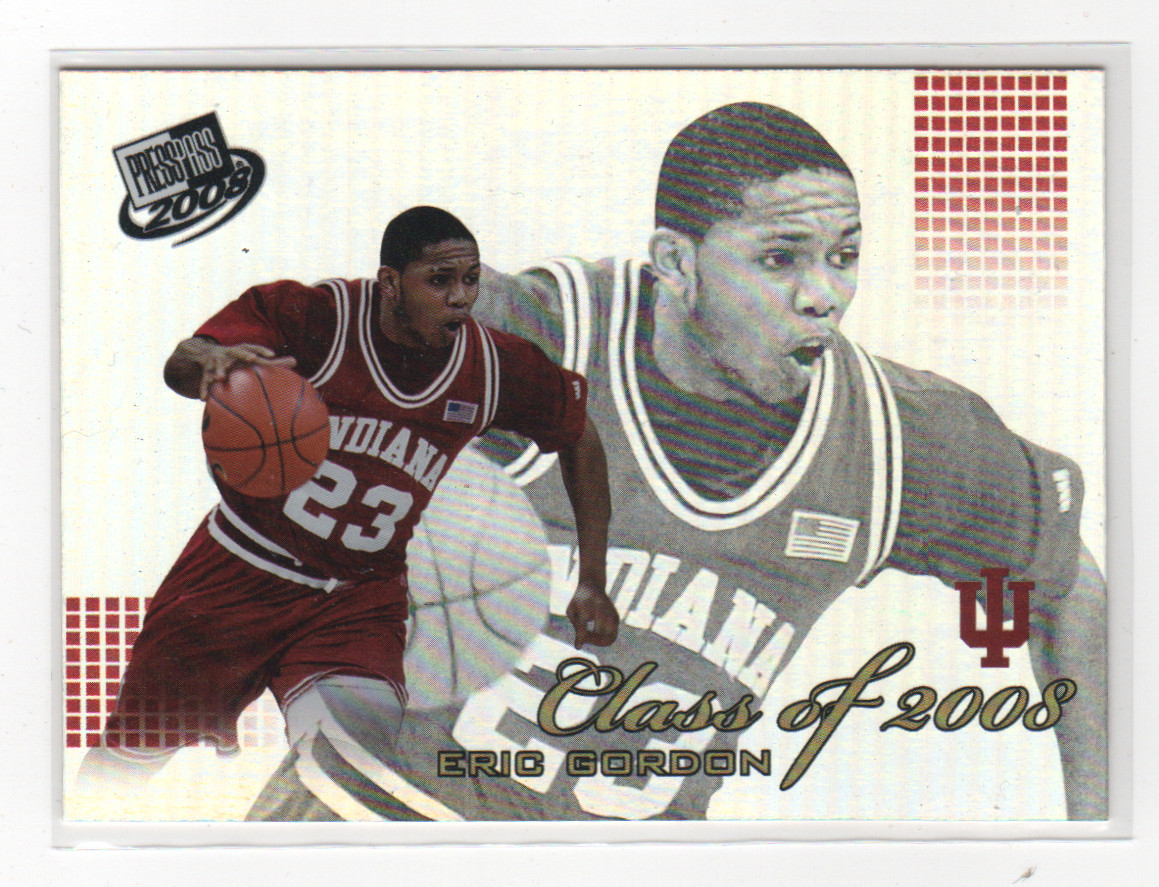 ERIC GORDON 2008 Press Pass CLASS OF 2008 #CL6 Indiana HOUSTON L.A. CLIPPERS