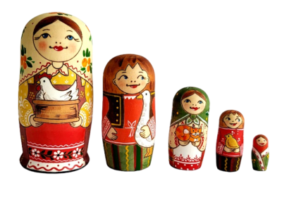 BPILOT Poupées Russes Matryoshka Jaune Poulet Russe Poupées Gigogne