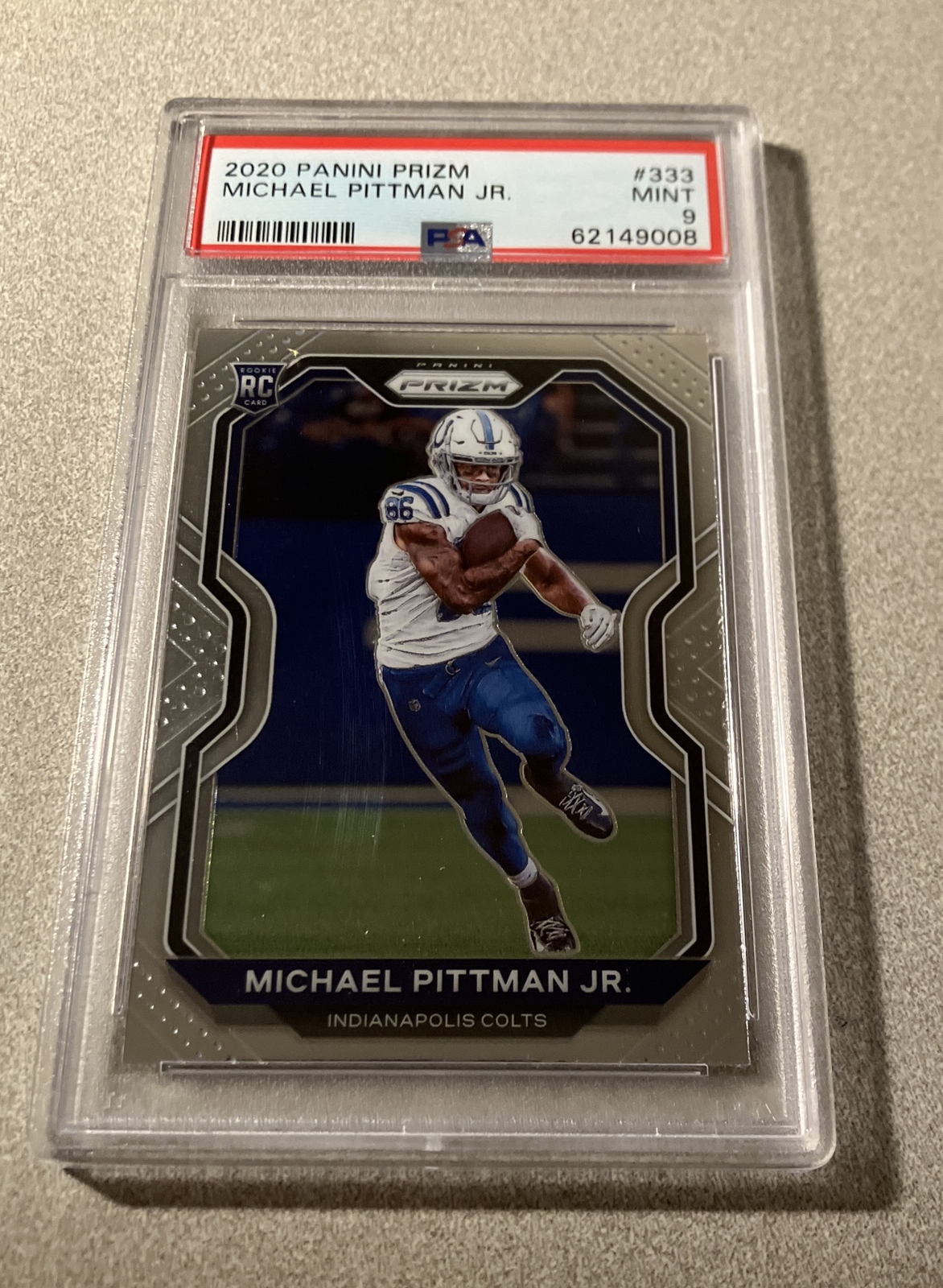 2020 Panini Prizm RC #333 Michael Pittman Jr. Colts PSA 9 MINT