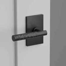 EMTEK C5112US19.TAUS19.HAUS19 Privacy Set W/ Hammered Handle MATTE BLACK New!