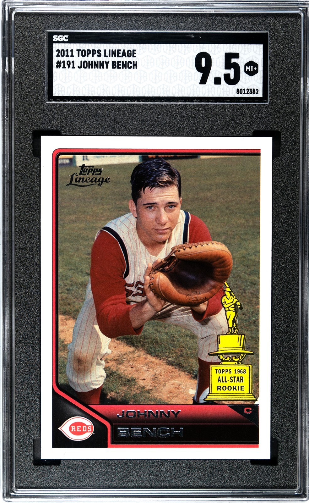 2011 Topps Lineage #191 Johnny Bench SGC 9.5 MINT+