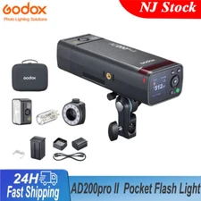 US Godox AD200Pro II 2.4G TTL Outdoor Flash Light Speedlite For Canon Nikon Sony