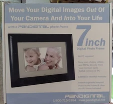 NEW Pandigital 7" LCD Digital Photo Frame Black 