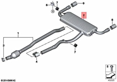 Genuine BMW X1 F48 X1 20dX SAV Rear Silencer 18308584869 | eBay