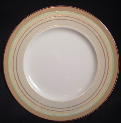 Noritake Ambience MOCHA JAVA SWIRL Set Of 3 Accent Luncheon Plates 9 5/8'' New