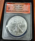 2016 W AMERICAN EAGLE STRUCK AT WEST POINT! GRADED MS70 FIRST RELEASE BY ANACS!