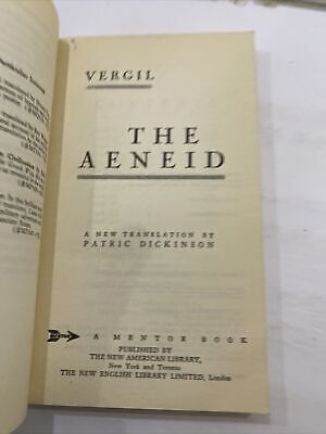 The Aeneid - Paperback By Vergil - 1961 Complete and Unabridged - Rare