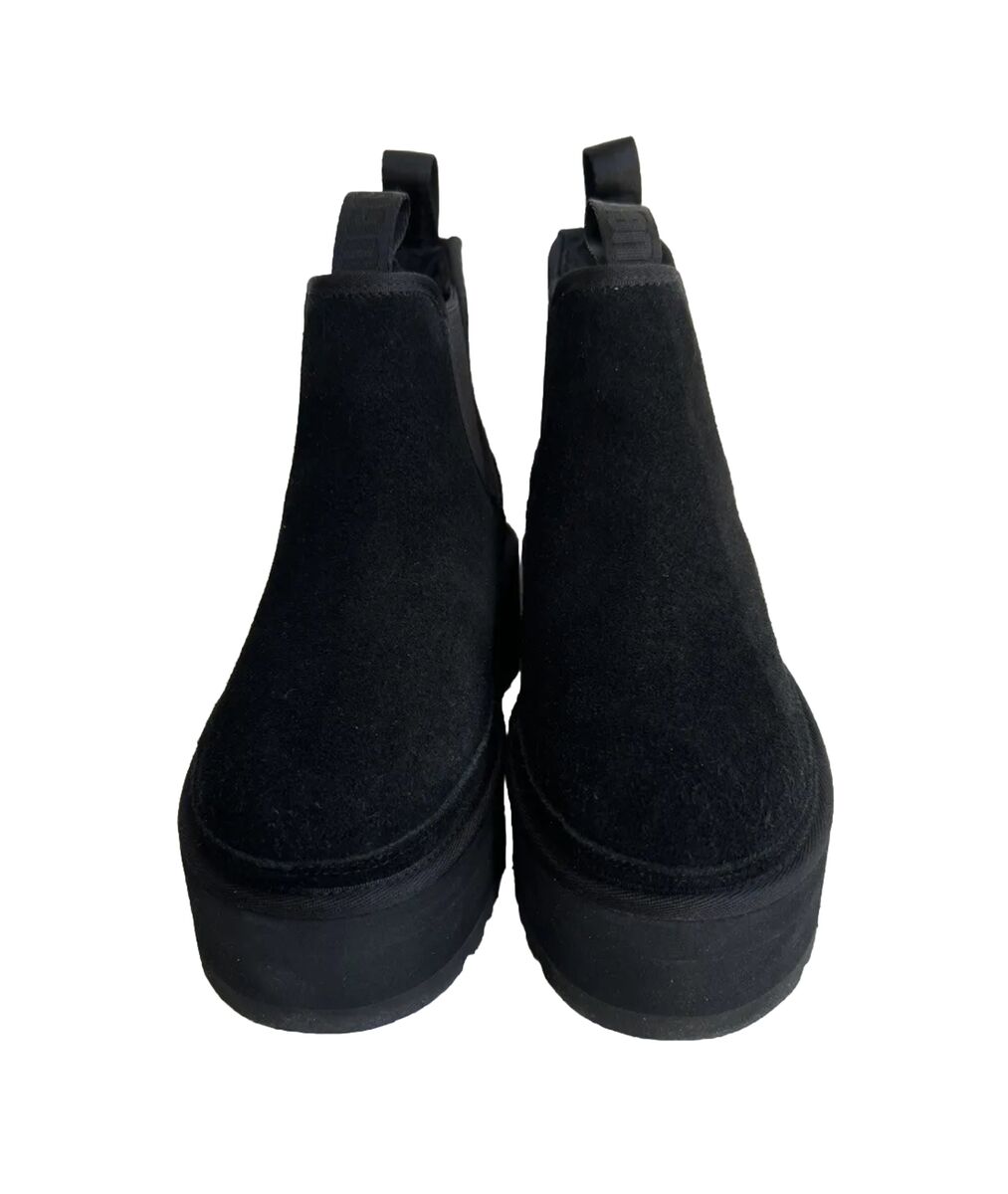 UGG WOMEN NEUMEL CHELSEA PLATFORM BLACK ANKLE SHOE US 10 UGG WOMEN NEUMEL CHELSEA PLATFORM BLACK ANKLE SHOE US 10