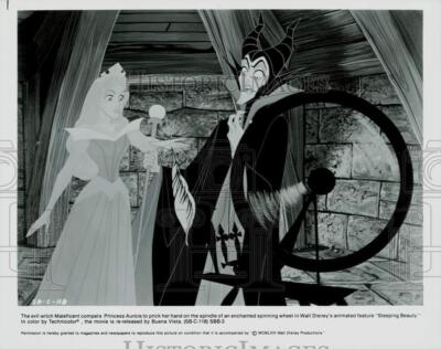 1953 Press Photo Princess Aurora and maleficent in "Sleeping Beauty" Movie  | eBay