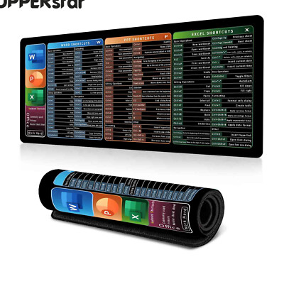 2025 Excel Cheat Sheet Desk Mat, Excel Shortcuts Mouse Pad, Shortcuts Mouse Mat