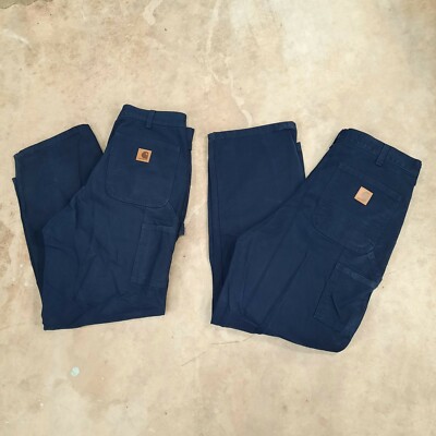 Carhartt オーバーオール 34X30 ネイビー