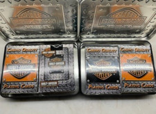 HARLEY-DAVIDSON Collectible Collector Tin & Playing Cards Two Tins  2005