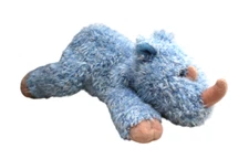 Gund Toys For Target stores Plush blue rhino rhinoceros tan brown horn feet