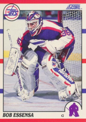 1990-91 Score #112 BOB ESSENSA - RC Rookie Card - Winnipeg Jets