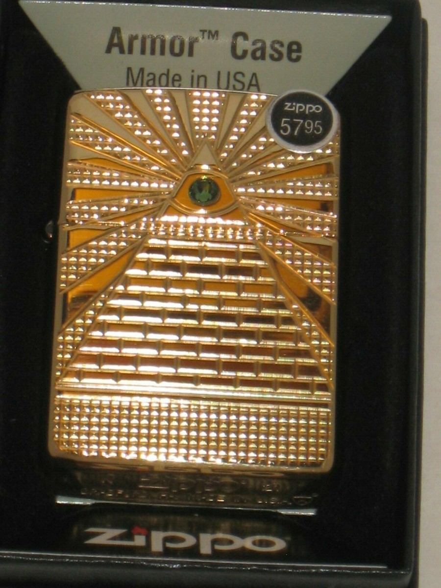 New USA ZIPPO Windproof Lighter 49060 Deep Carved Eye of the