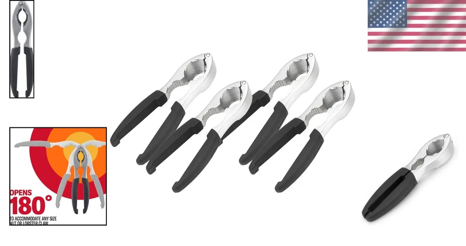 Deluxe 4-Piece Lobster Cracker and Nutcracker Set - Ideal for Seafood Lovers - Image 2 of 4