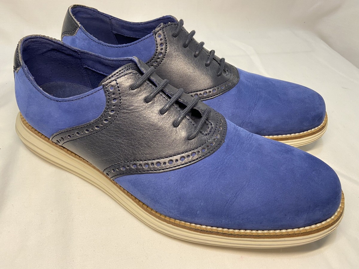 Cole Haan Original Grand Men’s Wingtip Casuals Size 9.5 M Blue Fabric Athleisure Cole Haan Original Grand OS Stitchlite Wingtip Men main image 2