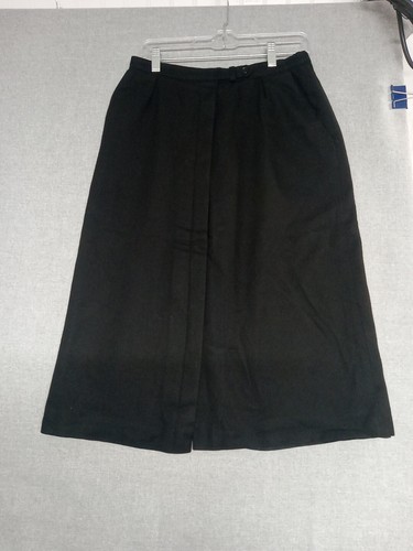 Evan-Picone Skirt Women's Size 14 Wool Blend Button Front with Pockets VINTAGE - Picture 2 of 19