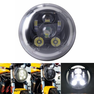 LED Headlight For Ducati Scrambler Cafe Racer Urban Enduro Full
