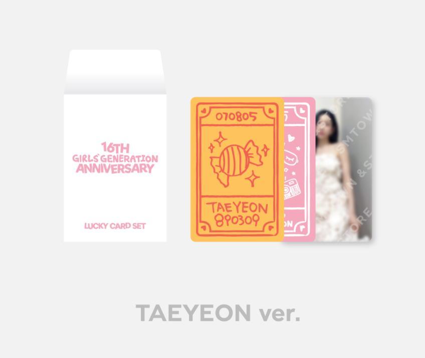 Girls' Generation 16th ANNIVERSARY OFFICIAL MD GOODS LUCKY CARD