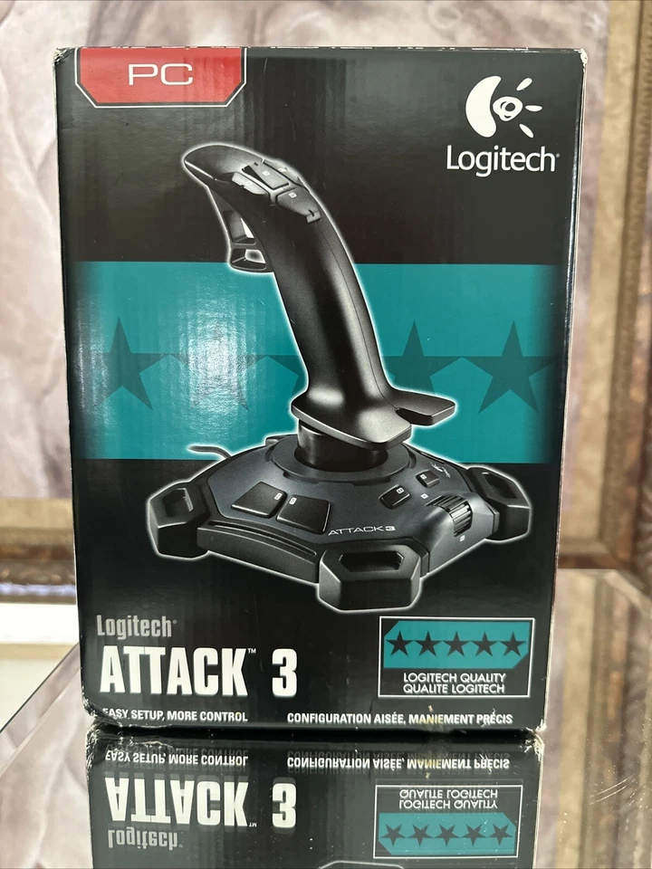 2005 Logitech Attack 3 (963291-0403) USB Joystick For PC & Mac - Image 3 of 4