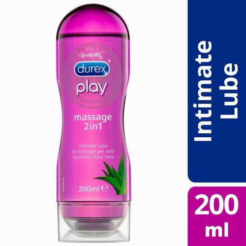 Durex Play Massage 2 in 1 Lube 200mL - Soothing Aloe Vera Water-Based Lubricant - 第 3/3 張圖片