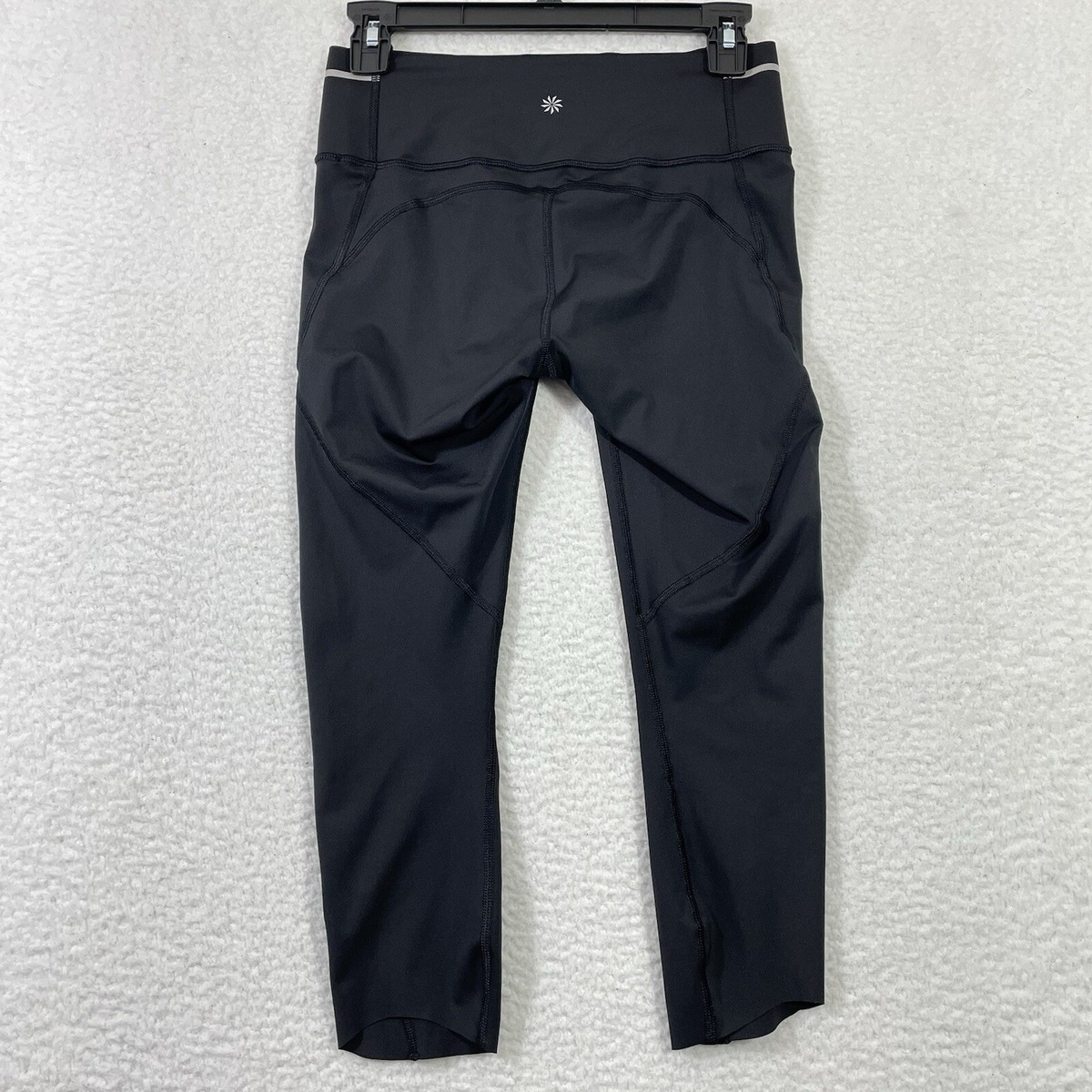 Athleta Sonic Capri Black Legging Womens Size S Black Yoga Gym. | eBay