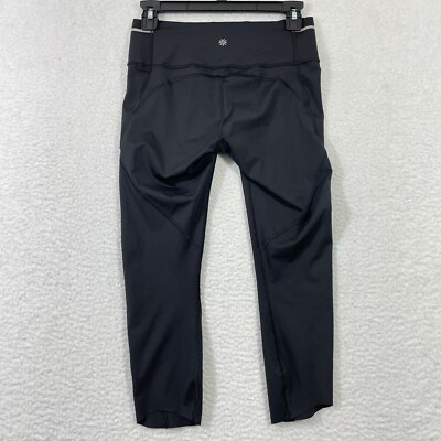 Athleta Sonic Capri Black Legging Womens Size S Black Yoga Gym. | eBay