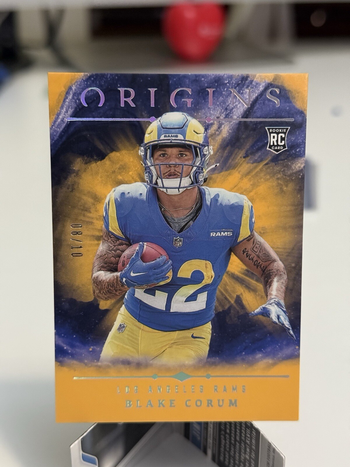 2024 Panini Origins - Rookies Gold #110 Blake Corum /10 (RC)