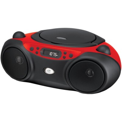 CD Boombox AM/FM LED Display Player Speakers 8 Hrs Audio Portable Boom Box New