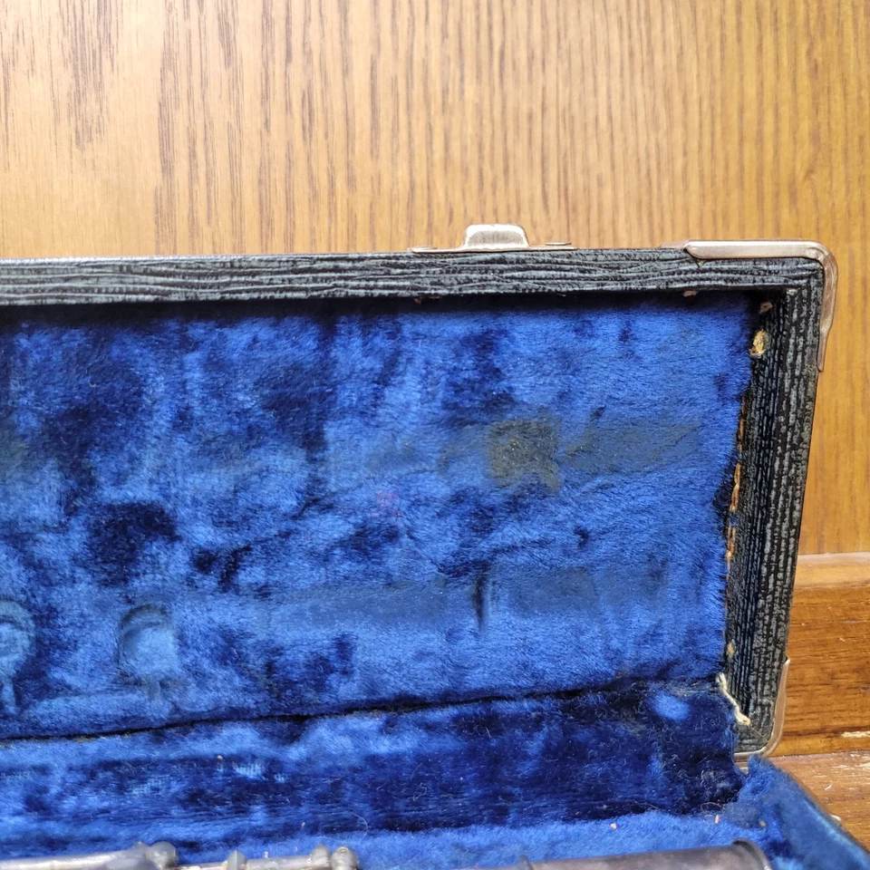 复古邦迪塞尔默音乐会长笛带黑色琴盒 — 第 4/4 张图片