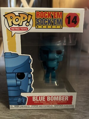 Funko Pop #14 Blue Bomber Rock em Sock em Robots Retro Toys Vinyl Figur OVP