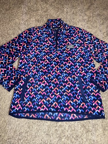 New Girl's Eddie Bauer Quest 1/4 Fleece Blue Pullover Medium 10 - 12 - Picture 4 of 6