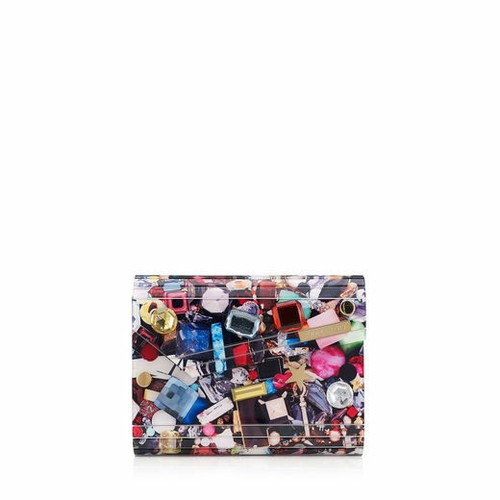 100% AUTHENTIC USED JIMMY CHOO CANDY JEWEL ACRYLIC CLUCH SHOULDER BAG/PURSE
