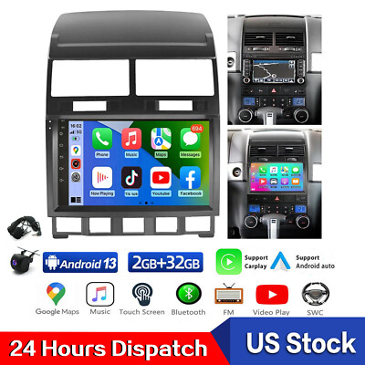 Android 13  Carplay WIFI GPS Navi Car Stereo Radio For VW Touareg 2003-2010