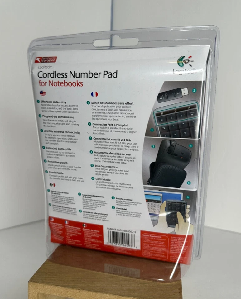 Logitech Cordless Number Pad for Notebooks - Model 920-000217, Brand New! - Image 2 of 4