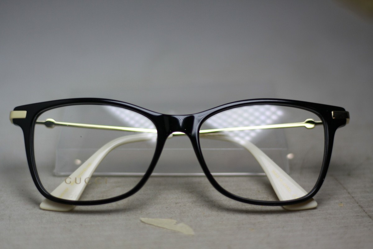 Gucci GG 05130 POLISHED BLACK/GOLD 54-16-145 9633 | eBay