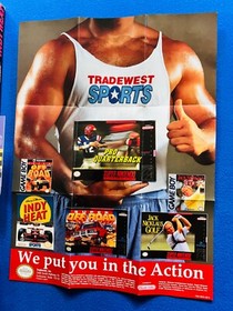 Danny Sullivan's Indy Heat NES Nintendo Box Manuale CIB Completo Inserti Promo