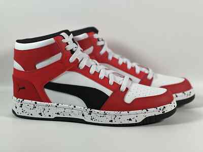 Men's Puma Rebound Layup Sneakers - Red Speckle