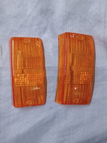 VESPA SET OF 4 ORANGE INDICATORS LENS REAR FRONT PX LML T5 2T 4T - Picture 5 of 8